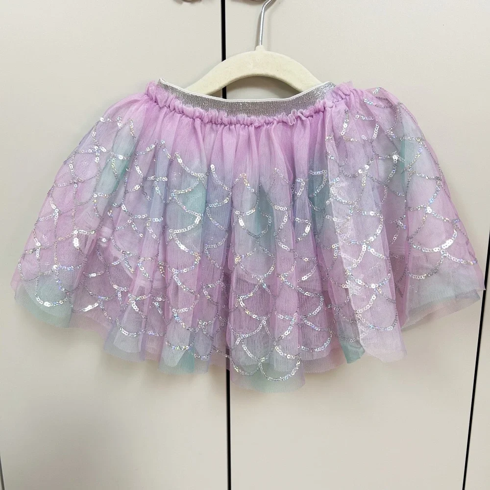 Sweet Wink purple blue Mermaid Tutu - sz 12-24m - Picture 2 of 10
